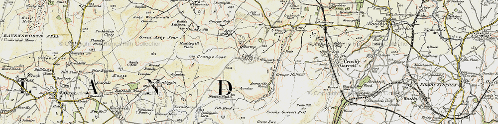 Old map of Burtree in 1903-1904