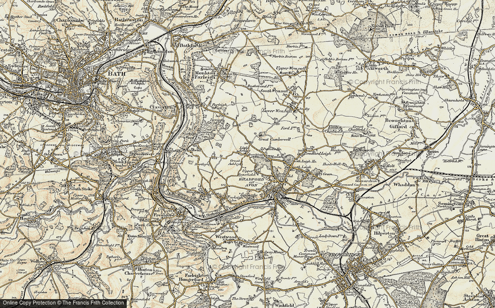 Old Map of Little Ashley, 1898-1899 in 1898-1899