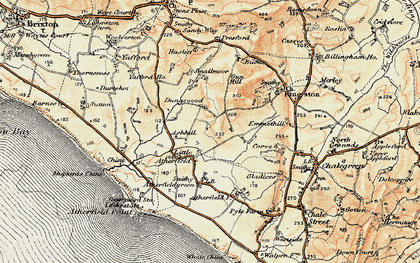 Old map of Little Atherfield in 1899-1909
