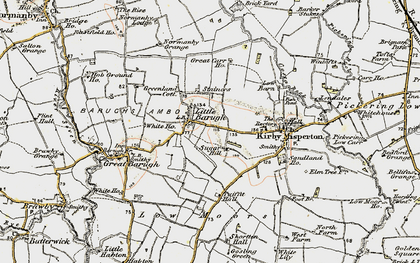 Old map of Little Barugh in 1903-1904