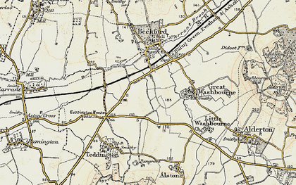 Old map of Little Beckford in 1899-1901