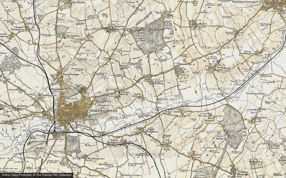 Old Map of Little Billing, 1898-1901 in 1898-1901