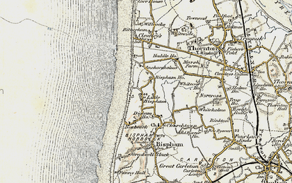 Old map of Little Bispham in 1903-1904