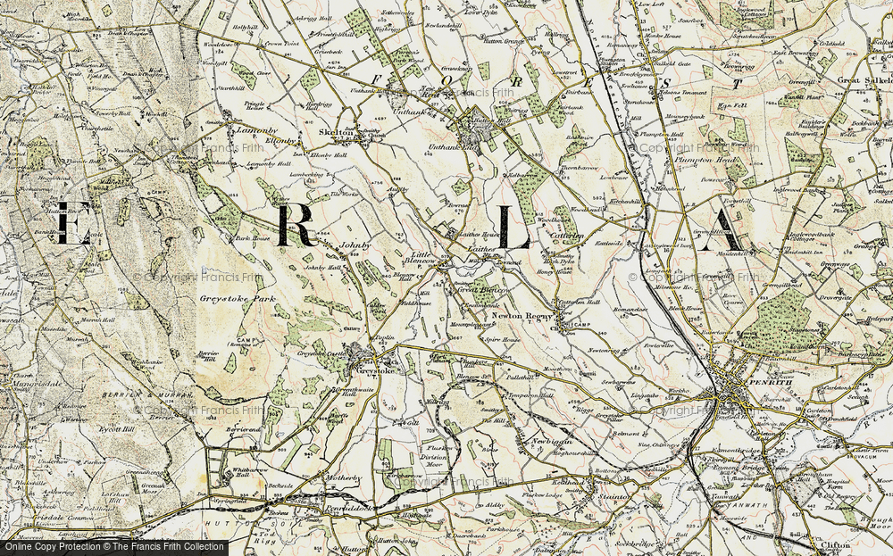 Old Map of Little Blencow, 1901-1904 in 1901-1904