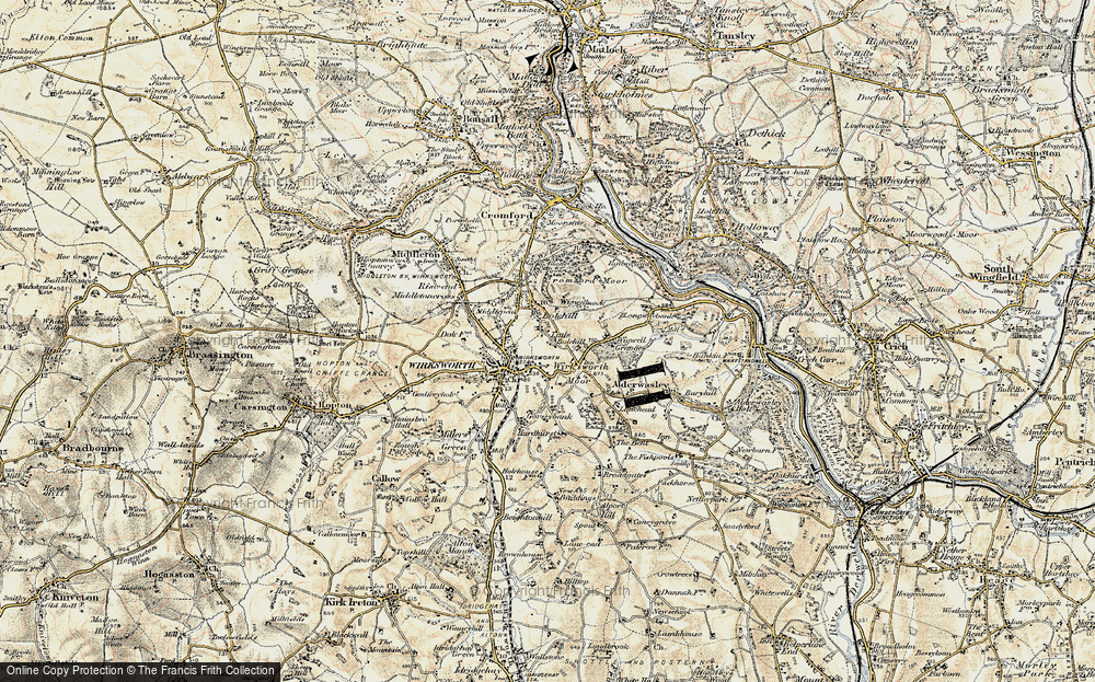 Old Map of Little Bolehill, 1902-1903 in 1902-1903