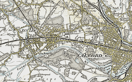 Old map of Little Bolton in 1903