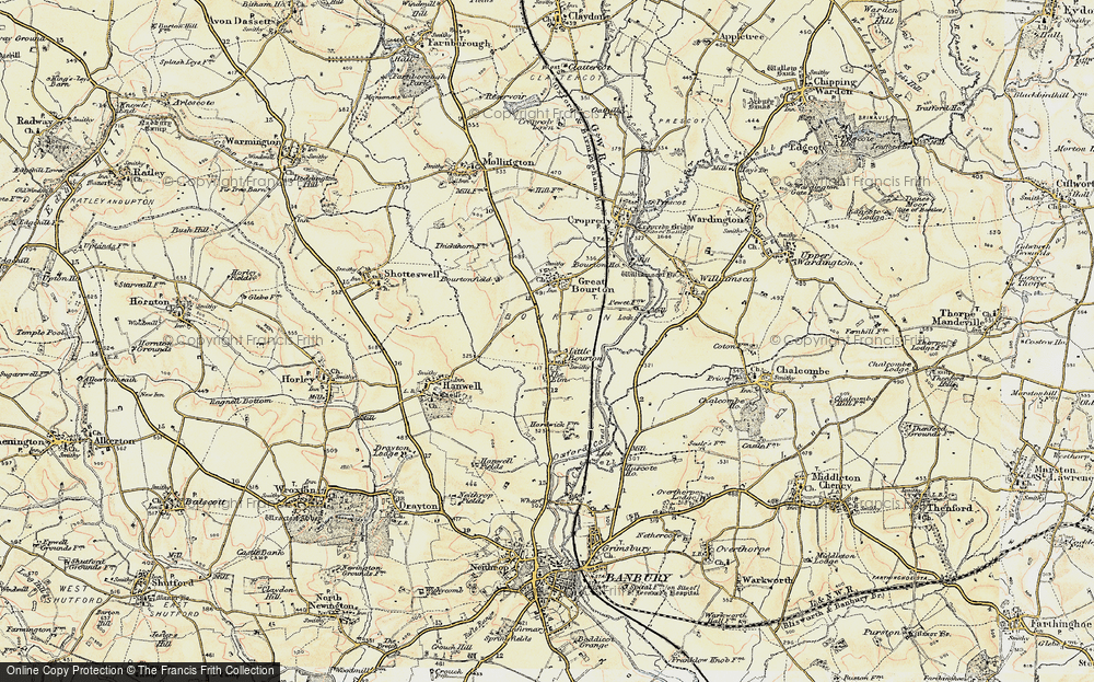 Old Map of Little Bourton, 1898-1901 in 1898-1901