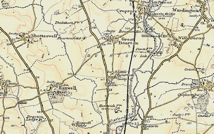 Old map of Little Bourton in 1898-1901