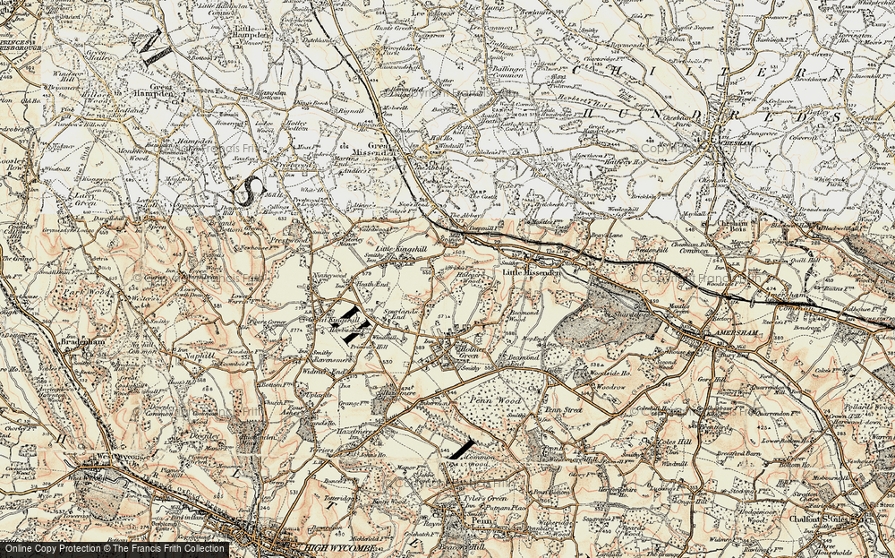 Old Map of Little Boys Heath, 1897-1898 in 1897-1898