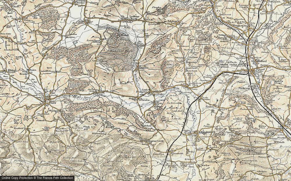 Old Map of Historic Map covering Burrow in 1901-1903