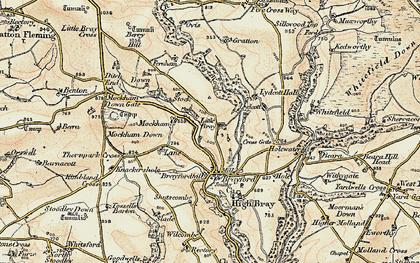 Old map of Little Bray in 1900