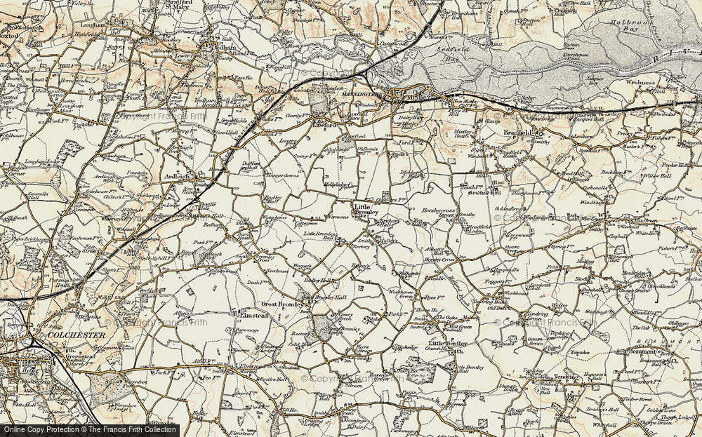 Old Map of Little Bromley, 1898-1899 in 1898-1899