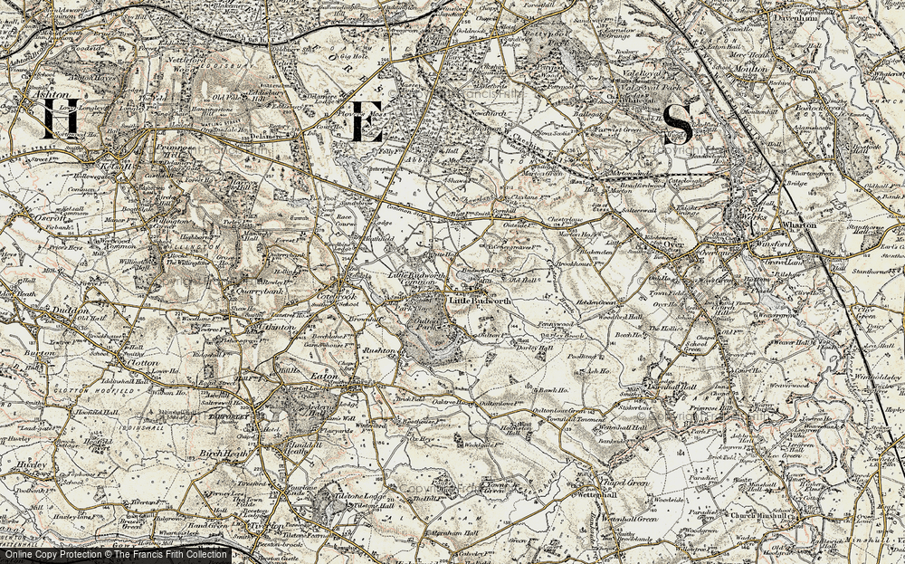 Old Map of Little Budworth, 1902-1903 in 1902-1903