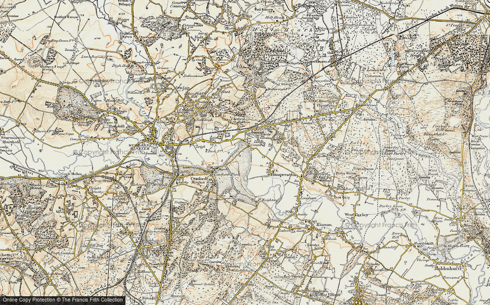 Old Map of Little Canford, 1897-1909 in 1897-1909