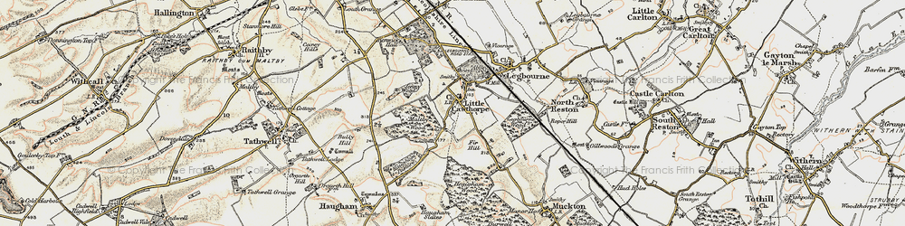 Old map of Little Cawthorpe in 1902-1903