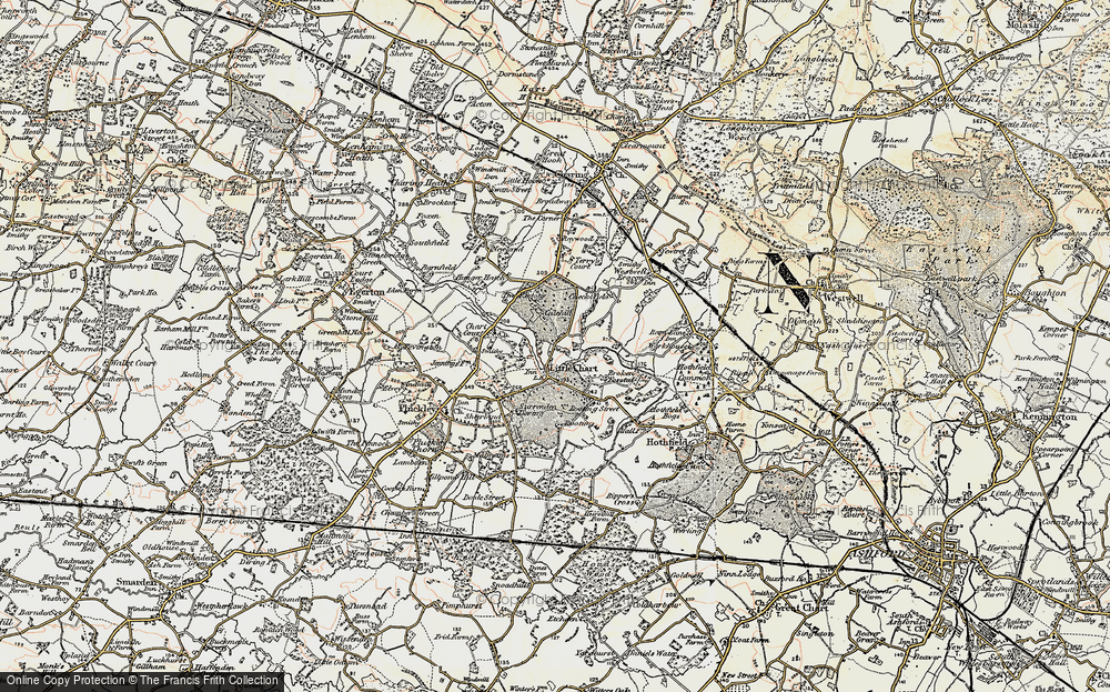 Old Map of Little Chart, 1897-1898 in 1897-1898