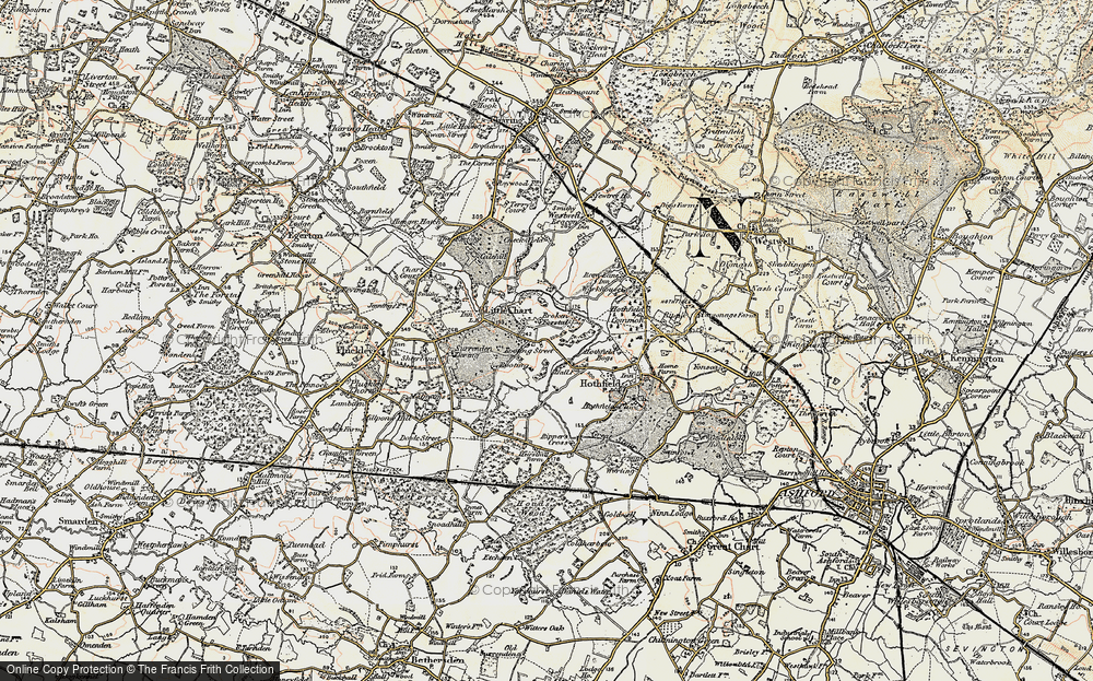 Old Map of Little Chart Forstal, 1897-1898 in 1897-1898