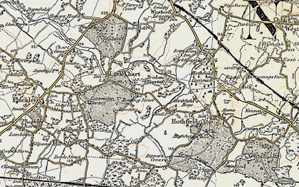 Old map of Little Chart Forstal in 1897-1898