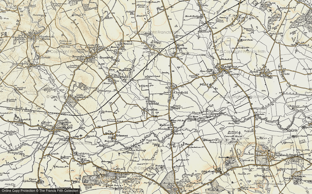 Old Map of Little Clanfield, 1898-1899 in 1898-1899