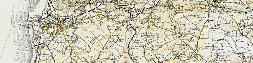 Old map of Little Clifton in 1901-1904