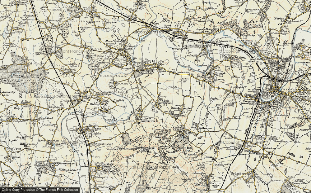 Old Map of Little Comberton, 1899-1901 in 1899-1901