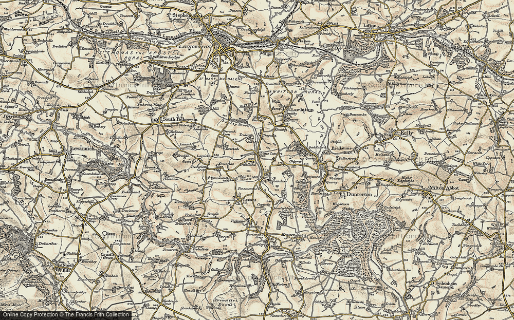 Old Map of Little Comfort, 1899-1900 in 1899-1900