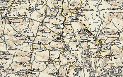 Old map of Little Comfort in 1899-1900