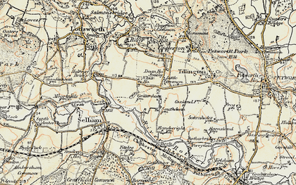 Old map of Little Common in 1897-1900