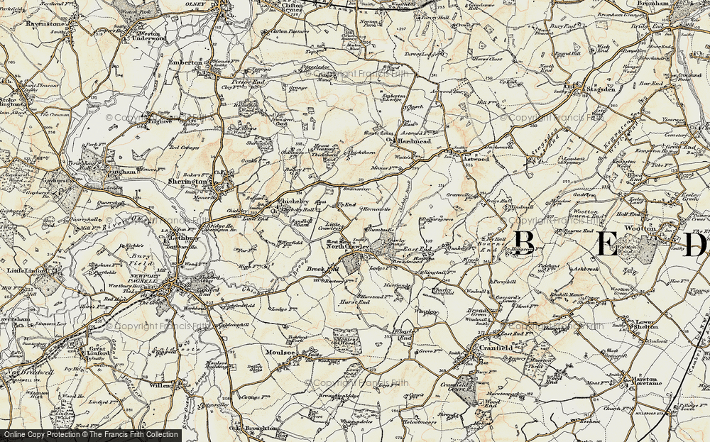 Old Map of Little Crawley, 1898-1901 in 1898-1901