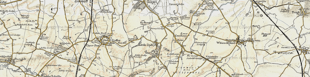 Old map of Wild's Lodge in 1901-1903
