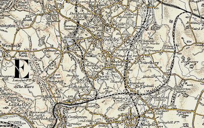 Old map of Little Dawley in 1902