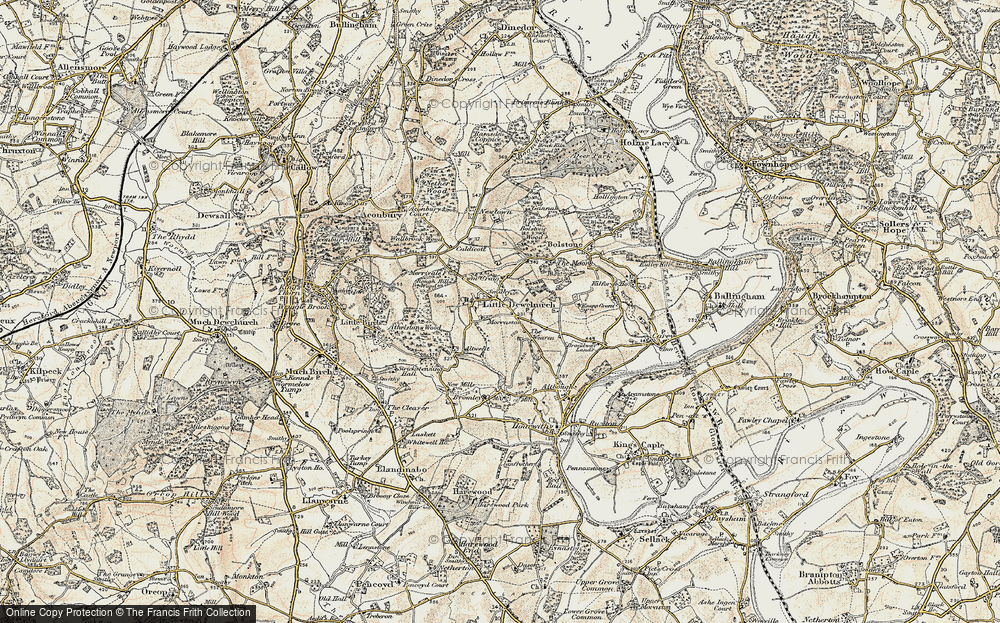 Old Map of Little Dewchurch, 1899-1900 in 1899-1900