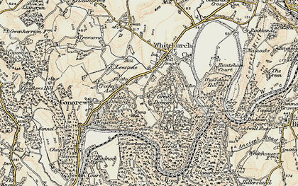 Old map of Little Doward in 1899-1900