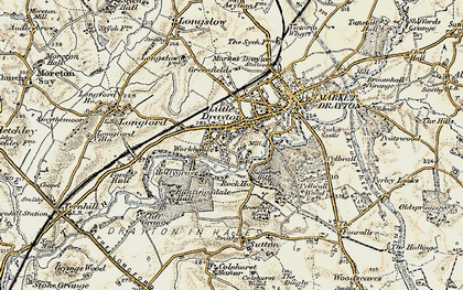 Old map of Pell Wall in 1902