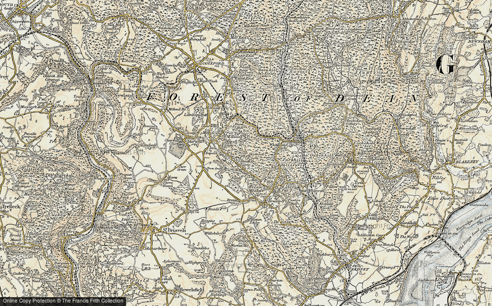 Old Map of Little Drybrook, 1899-1900 in 1899-1900