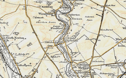 Old map of Little Durnford in 1897-1899