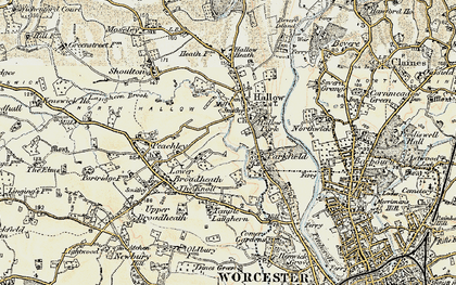 Old map of Little Eastbury in 1899-1902