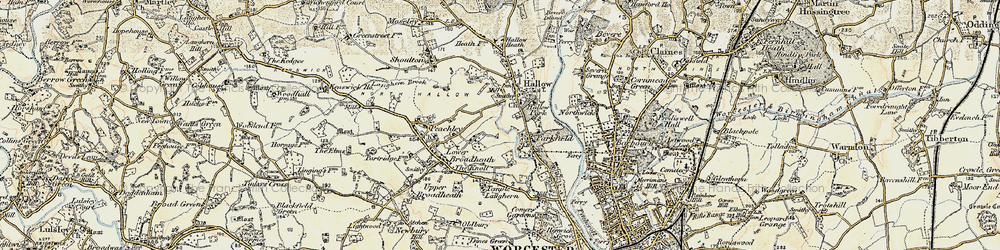 Old map of Little Eastbury in 1899-1902