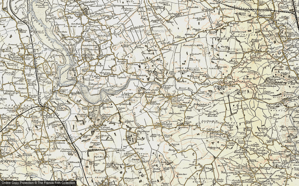 Old Map of Little Eccleston, 1903-1904 in 1903-1904