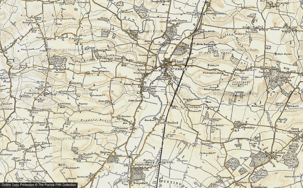 Old Map of Little End, 1898-1901 in 1898-1901