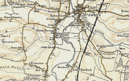 Old map of Little End in 1898-1901