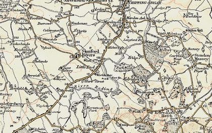 Old map of Little End in 1898