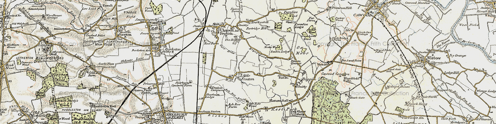 Old map of Little Fenton in 1903