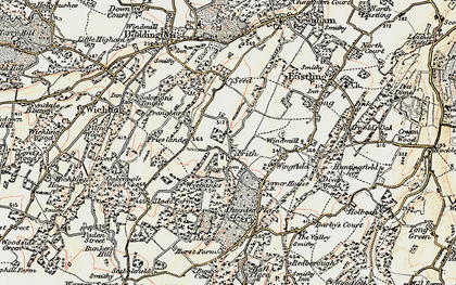 Old map of Little Frith in 1897-1898