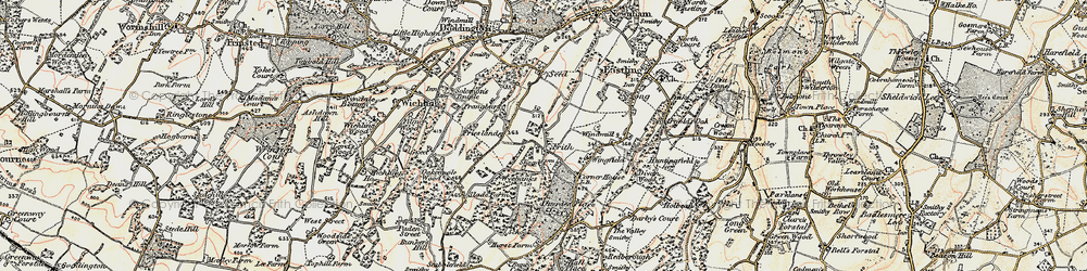 Old map of Little Frith in 1897-1898