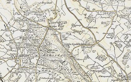 Old map of Ashridge (Coll) in 1898