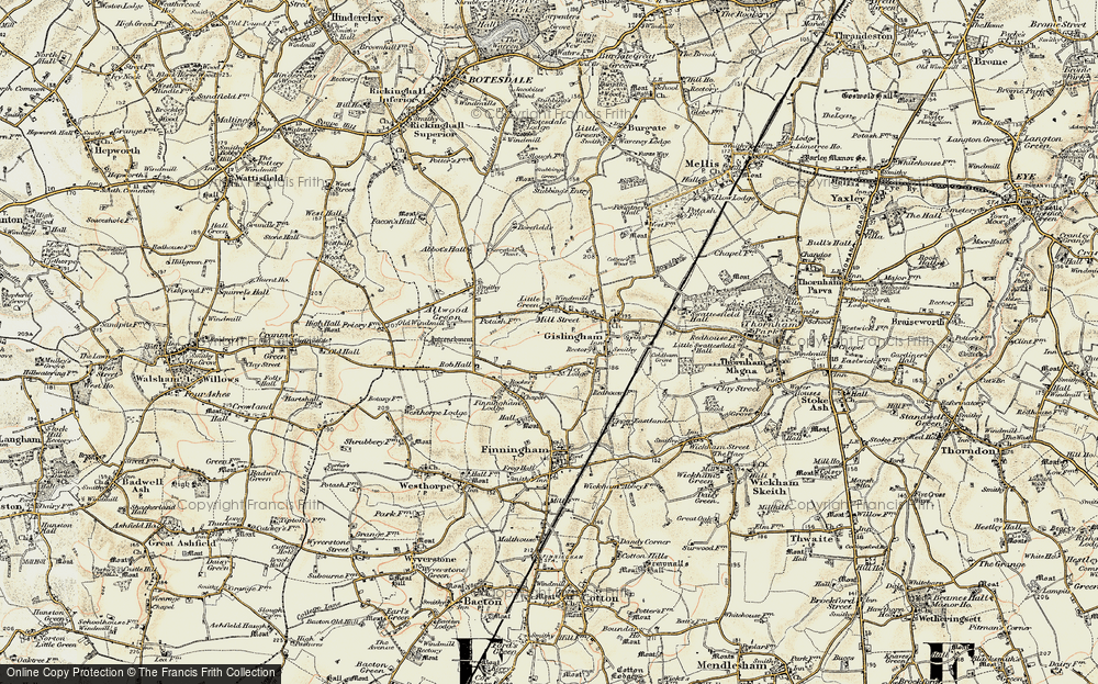 Old Map of Little Green, 1901 in 1901