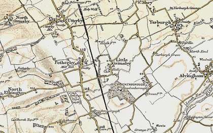 Old map of Brackenborough Village in 1903