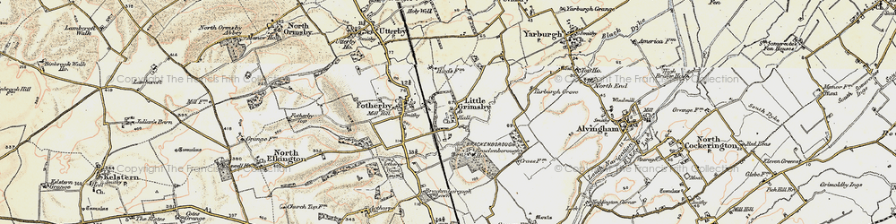 Old map of Brackenborough Lawn in 1903