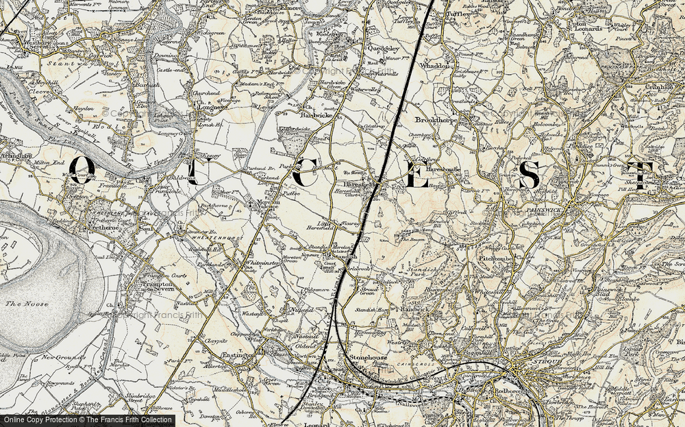 Old Map of Little Haresfield, 1898-1900 in 1898-1900